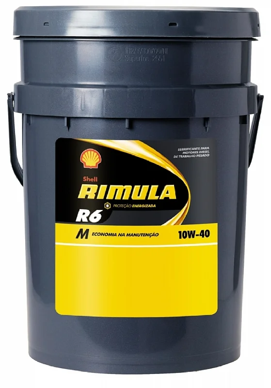 550043093 SHELL Моторное масло 10W40 синтетическое Rimula R6 LM 20 л (фото 1)