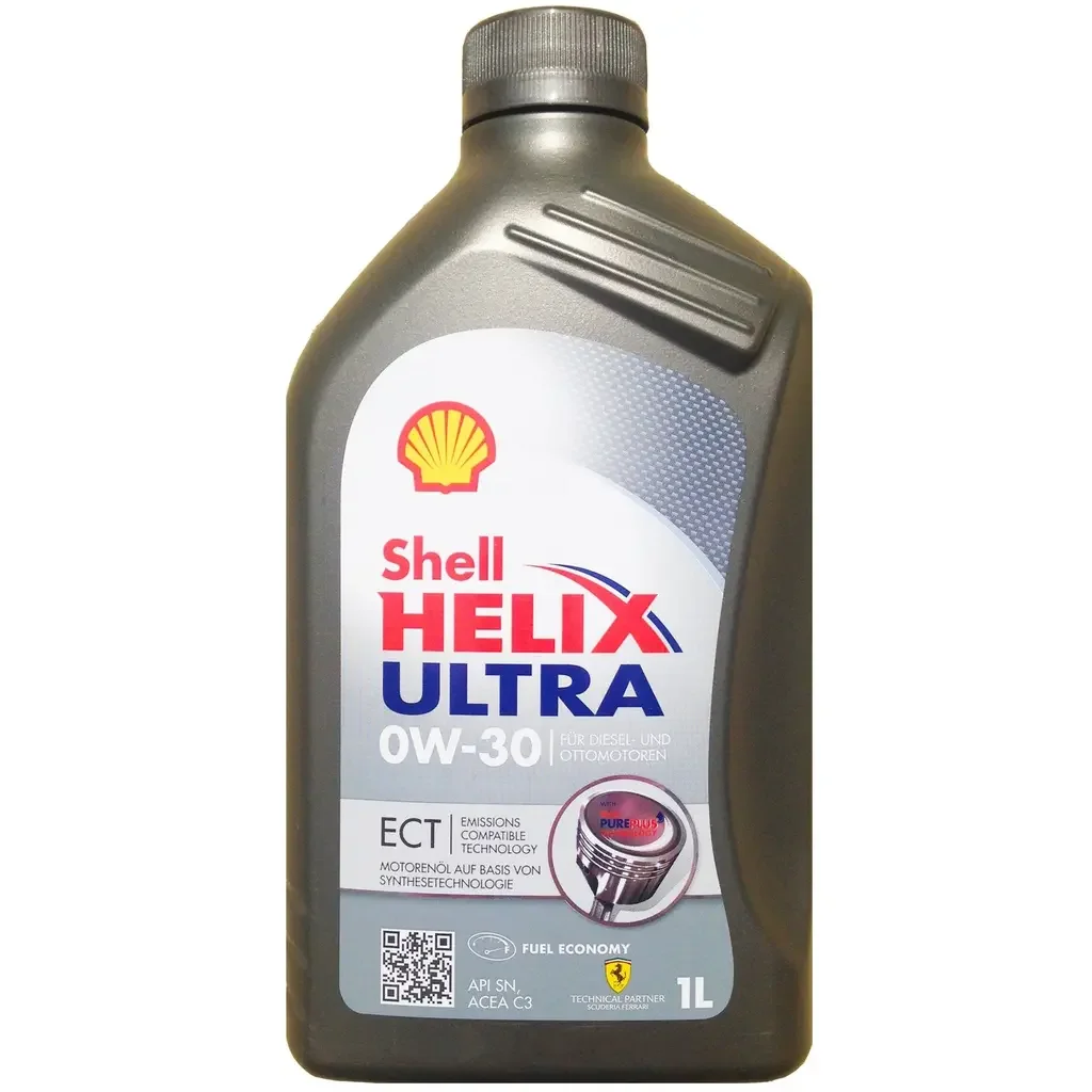 550042390 SHELL Моторное масло 0W30 синтетическое Helix Ultra ECT C2/C3 1 л (фото 1)