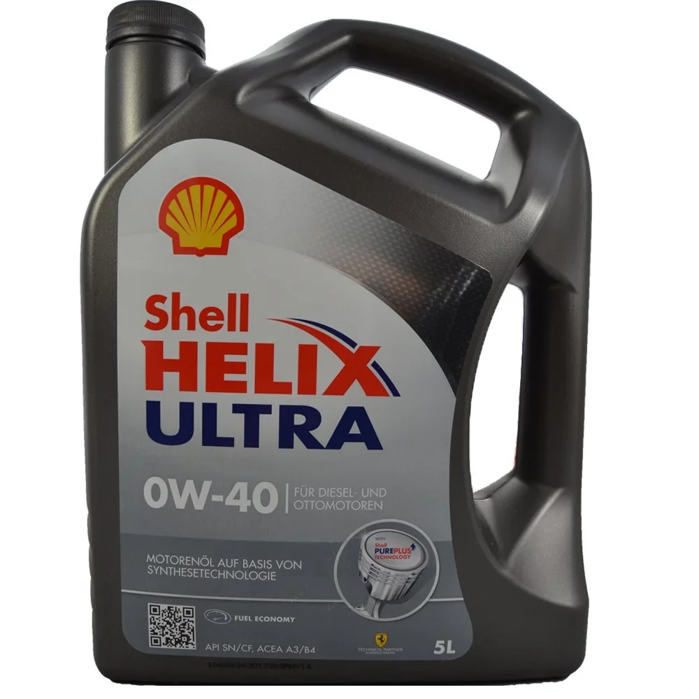 550040759 SHELL Моторное масло 0W40 синтетическое Helix Ultra 4 л (фото 1)