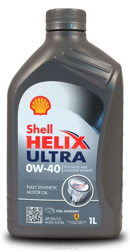 550040758 SHELL Моторное масло 0W40 синтетическое Helix Ultra 1 л (фото 1)