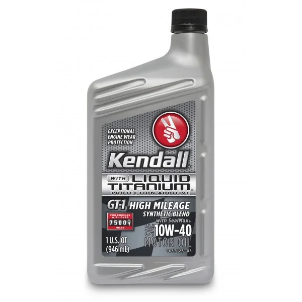 1075040 KENDALL Gt-1 high performance motor oil with liquid titanium (фото 1)