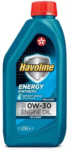 803251NKE TEXACO Моторное масло 0W30 синтетическое Havoline Energy 1 л (фото 1)