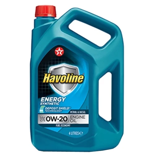 804046MHE TEXACO Моторное масло 0W20 синтетическое Havoline Energy 4 л (фото 1)