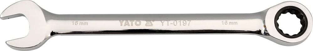 YT-0198 YATO Ключ комбинированный с трещоткой 17мм (фото 1)