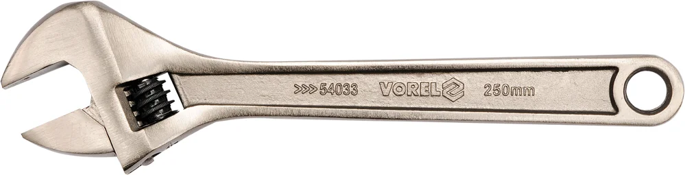 54033 VOREL Ключ разводной 250мм Cr-V (фото 1)