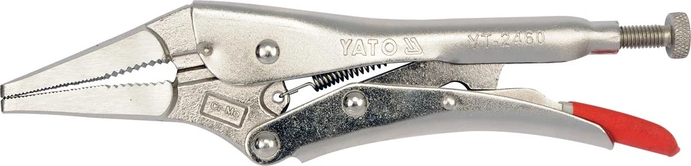 YT-2460 YATO Руч. тиски струб.с удлине. прям. губками (фото 1)