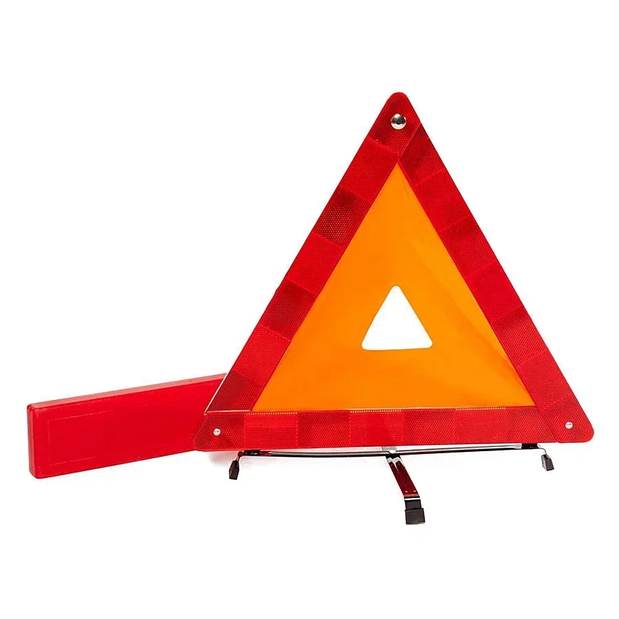 ZNA00002 REFLECTOR-911 Знак аварийной остановки яркий светоотражающий элемент, внутренний оранжевый треугольник (фото 1)