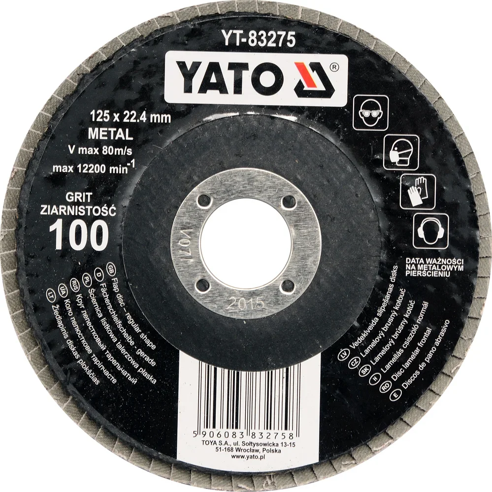 YT-83271 YATO Круг лепестковый торцевой 125мм-Р36 (фото 1)