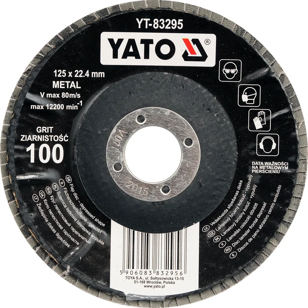 YT-83291 YATO Круг лепестковый тарельчатый 125мм-Р36 (фото 1)