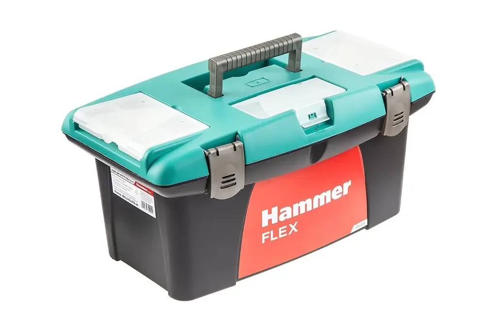 528831 HAMMER Ящик для инструмента Hammer Flex 235-011 19 inch, с морозостойким замком и органайзером 480 x 235 x 270 (фото 1)