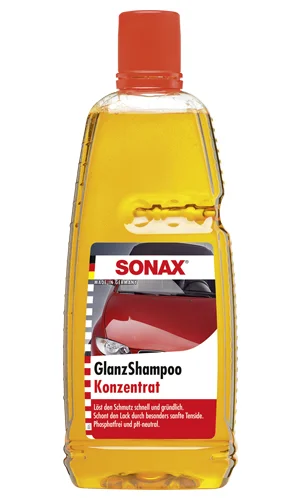 314 300 SONAX Шампунь-концентрат с глянцевым эффектом, быстро и эффективно удаляет грязь 1L (фото 1)