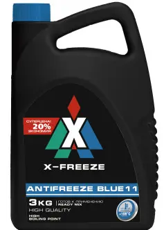 430206093 X-FREEZE Антифриз синий Blue 11 3 кг (фото 1)