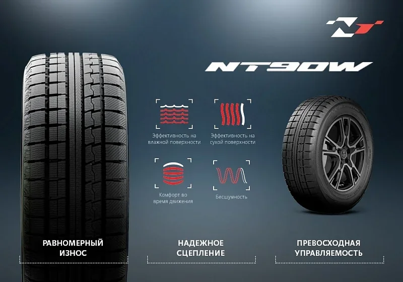 255/55R18 NT90W 109Q NITTO Шина зимняя R18 255/55R18 NT90W 109Q Страна производства: Япония (фото 3)