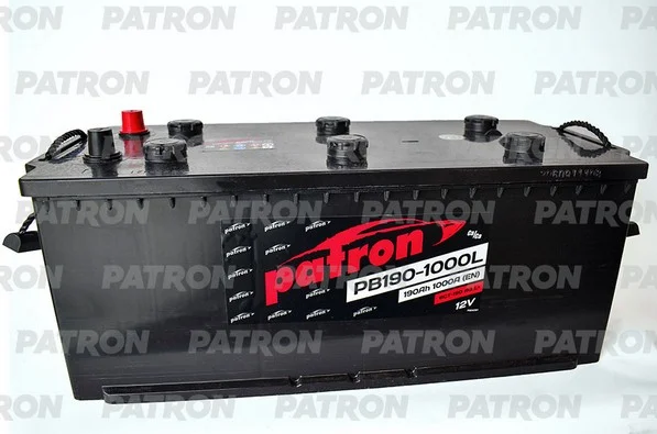 PB190-1000L PATRON Аккумулятор Замена - PB190-1100L. PATRON POWER 12V 190AH 1000A ETN 1(L+) B13 513x223x223mm 44.6kg (фото 1)