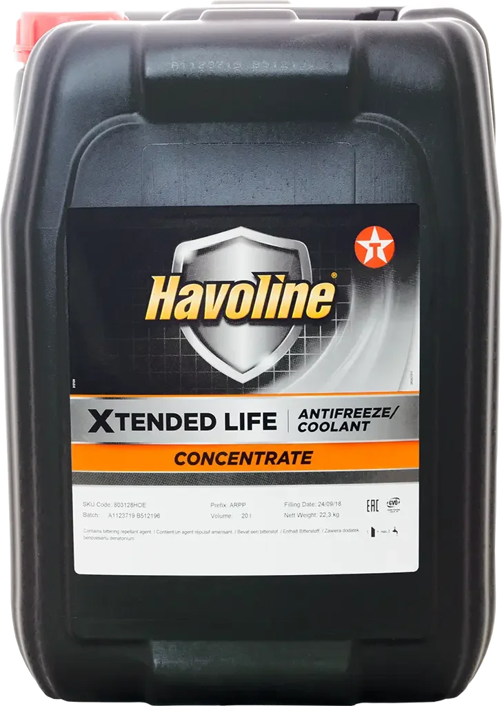 803243HOE TEXACO Антифриз красный HAVOLINE XLC+B 20 л (фото 1)