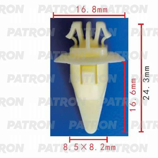 P37-0064 PATRON Клипса пластмассовая Lexus, Toyota применяемость: внутренняя отделка, отделка стоек (фото 1)