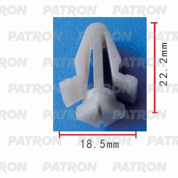 P37-0186 PATRON Зажим пластиковый Infiniti,Nissan применяемость: решётки (фото 1)