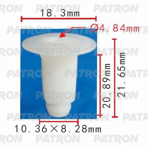 P37-0346 PATRON Клипса пластмассовая Lexus, Toyota применяемость: подкрылок, внутренняя отделка (фото 1)