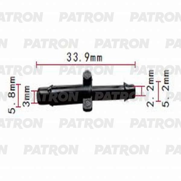 P37-0821 PATRON Тройник Chrysler применяемость: соединитель трубок (фото 1)