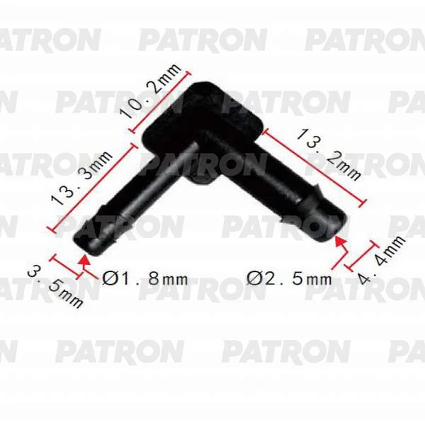 P37-0827 PATRON Тройник GM применяемость: соединитель трубок (фото 1)
