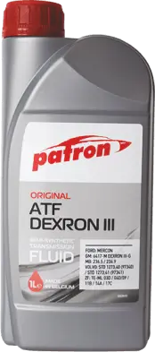 ATF DEXRON III 1L ORIGINAL PATRON Жидкость гидравлическая ATF DEXRON III (фото 1)