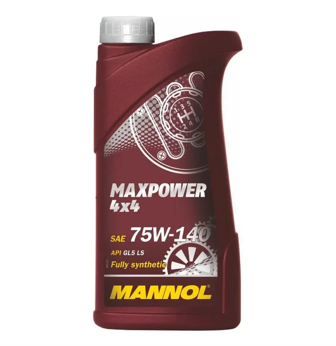 99236 MANNOL Масло трансмиссионное 75W140 синтетическое Maxpower 4x4 1 л (фото 1)