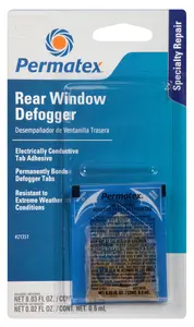 21351 PERMATEX Клей для ремонта стекла набор для для ремонта контактов обогрева заднего стекла в блистере: активатор-адгезив 0,6мл + клей-перемычка для контакта обогрева 0,8мл (фото 1)