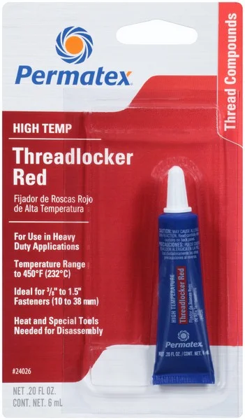 24026 PERMATEX Фиксатор резьбы high temperature threadlocker red (фото 2)