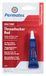 24026 PERMATEX Фиксатор резьбы high temperature threadlocker red (фото 3)