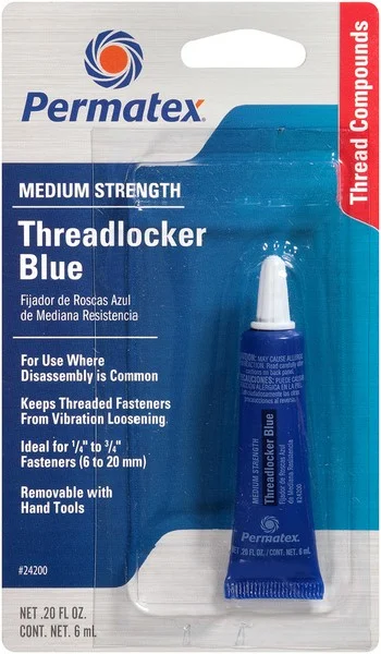 24200 PERMATEX Фиксатор резьбы medium strenge threadlocker blue (фото 2)