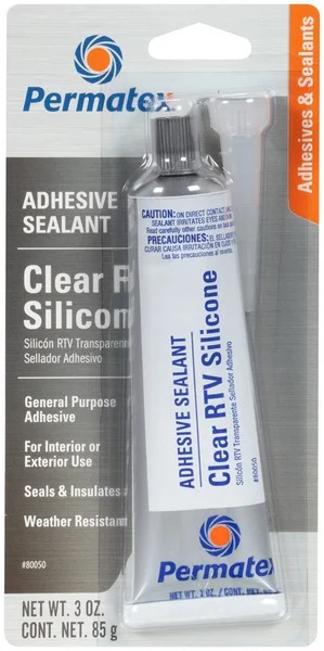 80050 PERMATEX Герметик прозрачный clear rtv silicone adhesive sealant (фото 1)
