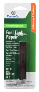 84334 PERMATEX Холодная сварка эпоксидная шпатлевка для ремонта бензобака Fuel Tank Repair, 28гр в блистере (фото 1)