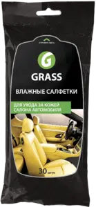 IT-0312 GRASS Салфетка Влажные салфетки для ухода за кожаным салоном с натуральным воском карнауба (фото 2)