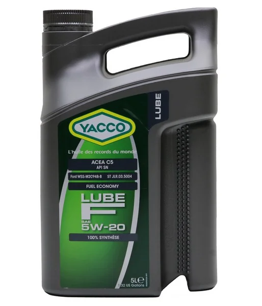 YACCO 5W20 LUBE F/5 YACCO Масло моторное синтетическое 5 л - ACEA C5 , API SN ,Ford WSS-M2C925-A/B Ford WSS-M2C948-B ,Jaguar Land-Rover ST JLR.03.5004 (фото 1)