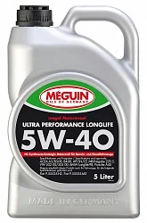 6328 MEGUIN Моторное масло 5W40 синтетическое Megol Ultra Performance Longlife 5 л (фото 1)