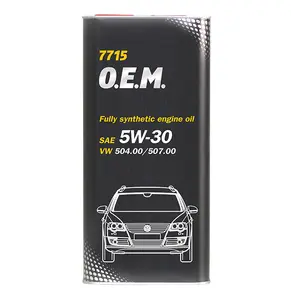 99984 MANNOL Моторное масло 5W30 синтетическое 7715 OEM for VW Audi Skoda 5 л (фото 1)