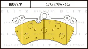 BB0297P BLITZ Колодки тормозные дисковые /комплект 4 шт/ (фото 1)