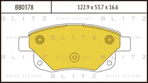 BB0378 BLITZ Колодки тормозные дисковые FORD Transit 7/06-> (фото 1)