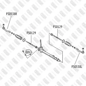 FS0538R FIXAR Наконечник рулевой тяги (фото 1)