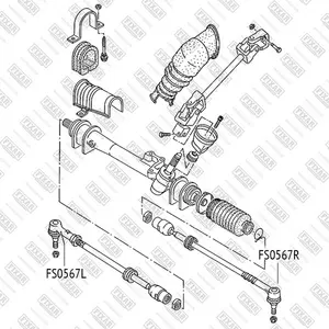 FS0567L FIXAR Наконечник рулевой тяги (фото 1)