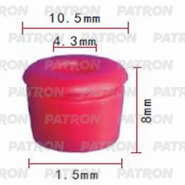 P37-0920 PATRON Фиксатор пластиковый MERCEDES применяемость: втулка крепления накладки двери (фото 1)
