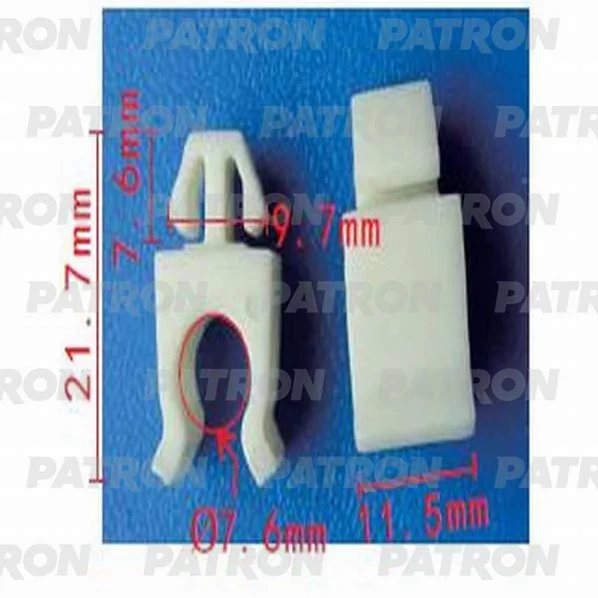 P37-1261 PATRON Держатель пластмассовый Ford применяемость: держатель капота (фото 1)
