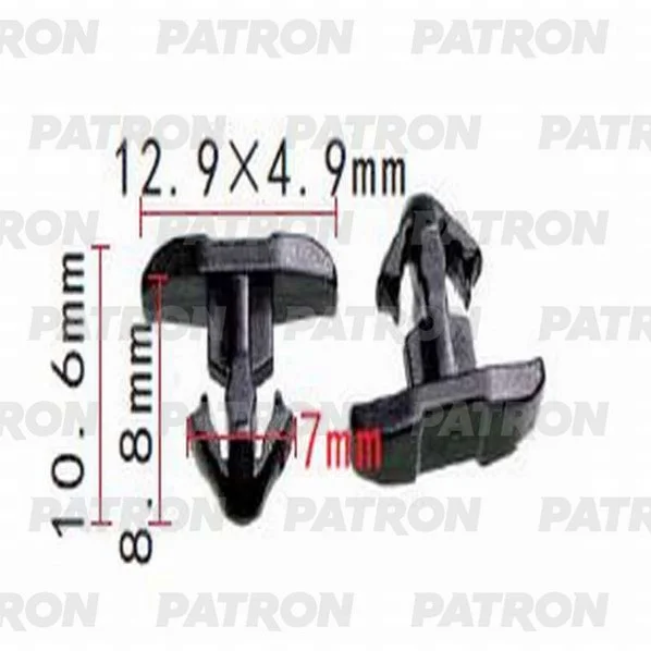 P37-1296 PATRON Клипса пластмассовая Lexus,Toyota применяемость: подкапотное пространство, уплотнитель (фото 1)