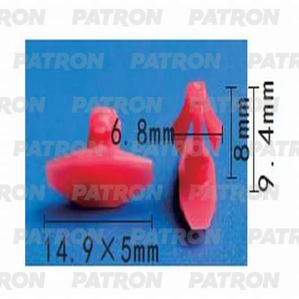 P37-1313 PATRON Клипса пластмассовая Hyundai, Kia применяемость: молдинг кузова (фото 1)
