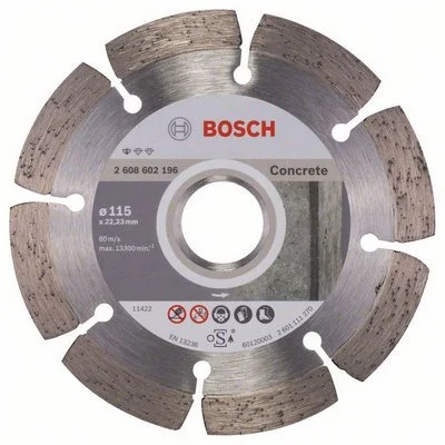 2608602196 BOSCH Круг алмазный 115х22 мм Standard for Concrete (фото 1)