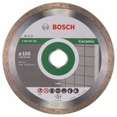 2608602203 BOSCH Круг алмазный 150х22 мм Standard for Ceramic (фото 1)