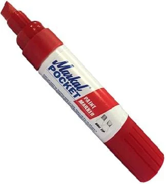 97502 Markal Маркер перманентный на основе жидкой краски Pocket красный (фото 1)
