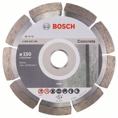 2608602198 BOSCH Круг алмазный 150х22 мм Standard for Concrete (фото 1)