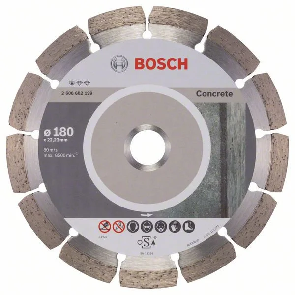 2608602199 BOSCH Круг алмазный 180х22 мм Standard for Concrete (фото 1)
