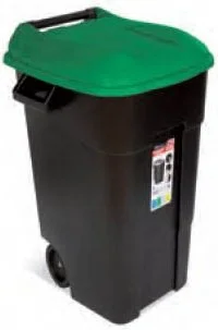 422034 TAYG Контейнер для мусора пластиковый 120 л черный (фото 1)